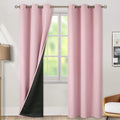 BGment Baby Pink 100% Blackout Curtains for Nursery Bedroom 84 Inch Length 2 Panels, Thermal Insulated Full Light Blocking Grommet Noise Ca…