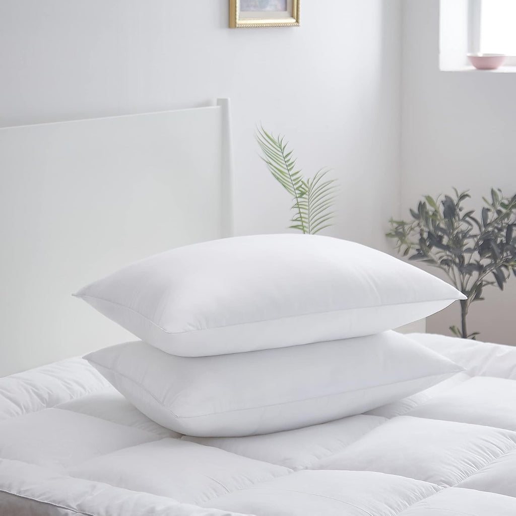 acanva Bed Pillows 2 Pack Hotel Collection Luxury Soft Inserts for Sleeping-Breathable and Comfortable for Stomach Back Sleepers, Standard…