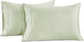 LaneLinen LANE LINEN Pillow Case Covers King Set of 2 100% Egyptian Cotton Sateen Soft Cool & Smooth Cases - Mineral Cotton