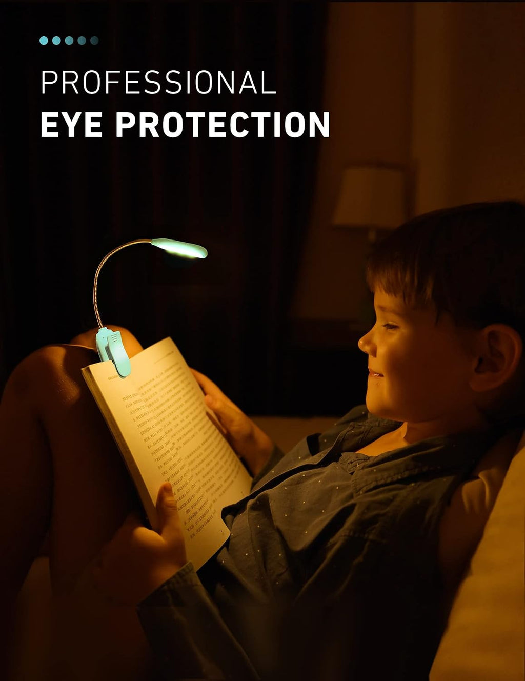 Monotremp Book Lights for Reading at Night in Bed, 80 Hours Runtime Rechargeable Reading Lights for Books in Bed, 3 Brightness Levels × 3…