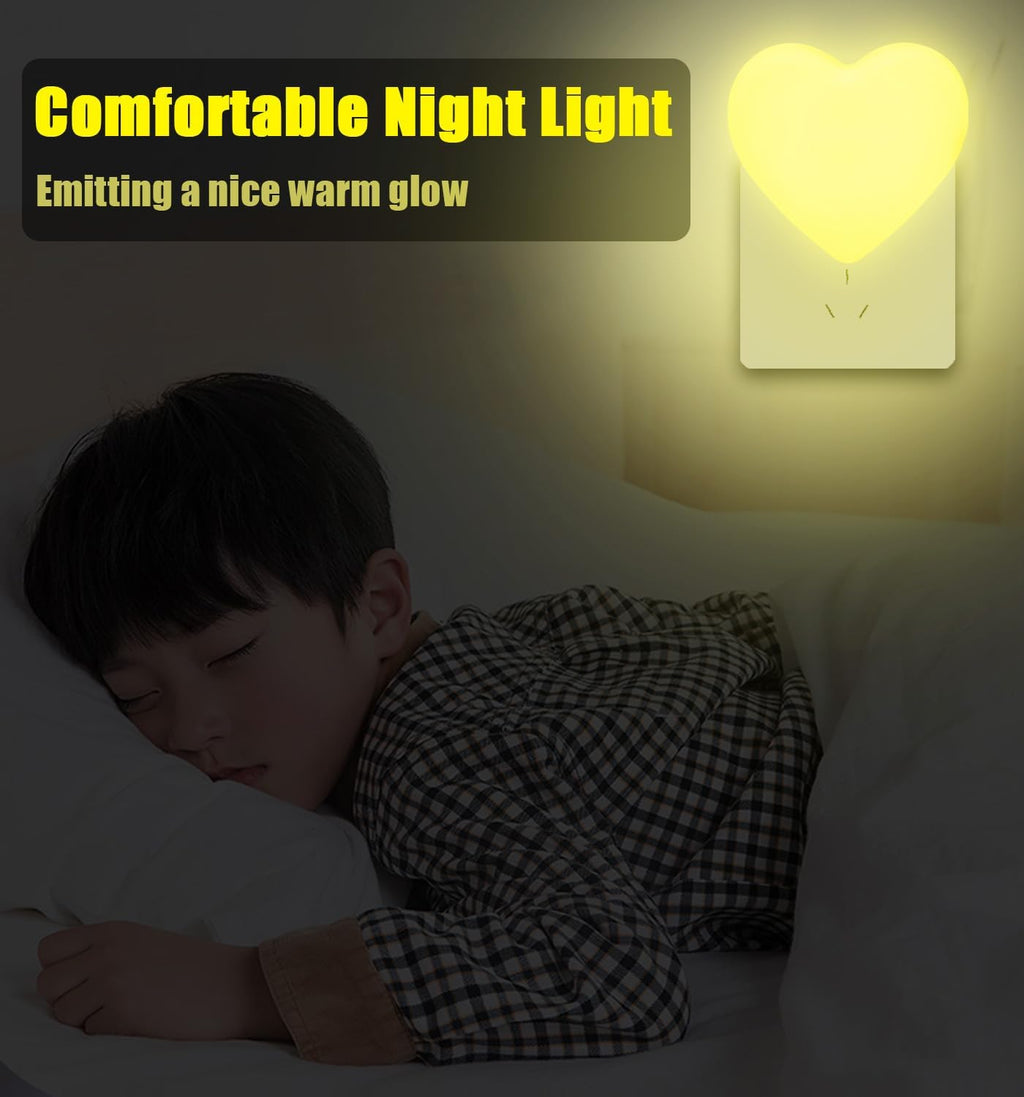 INZU Night Lights Plug into Wall, LED Night Light for Kids, Cute Nightlight with Auto Dusk to Dawn Sensor, LED Nightlight with Soft Warm…