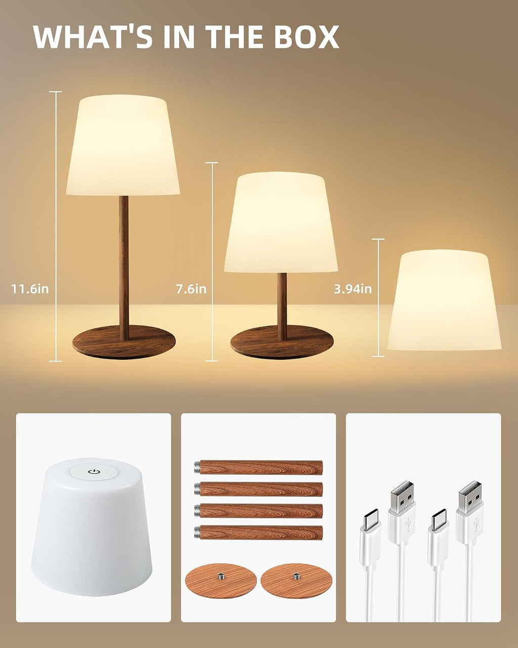 EZVALO Spa-Like Shower Lamp – IP65 Waterproof Bathroom Lamp, 4500mAh Rechargeable Cordless Mood Light, 3 Color Temps for Relaxing…
