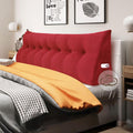 WOWMAX 100% Cotton Corduroy Headboard Pillow – California King Size Back Support Reading Wedge for Bed & Daybed, Plush Handmade Bolster…