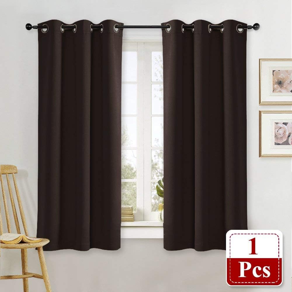 NICETOWN Thermal Insulated Blackout Curtain and Drapery Triple Weave Soundproof Solid Ring Top Window Drape for Bedroom (Sold…