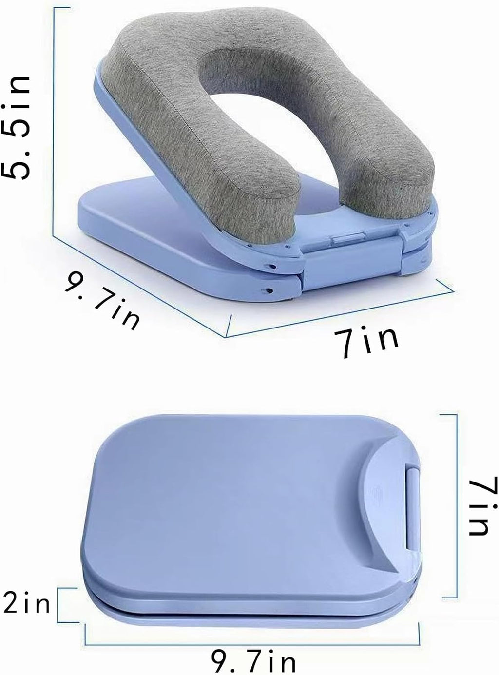 Foldable Portable Desk Pillow for Napping, Adjustable Office and School Face Down Pillow for Sleeping, Memory Cotton Travel Head Support…