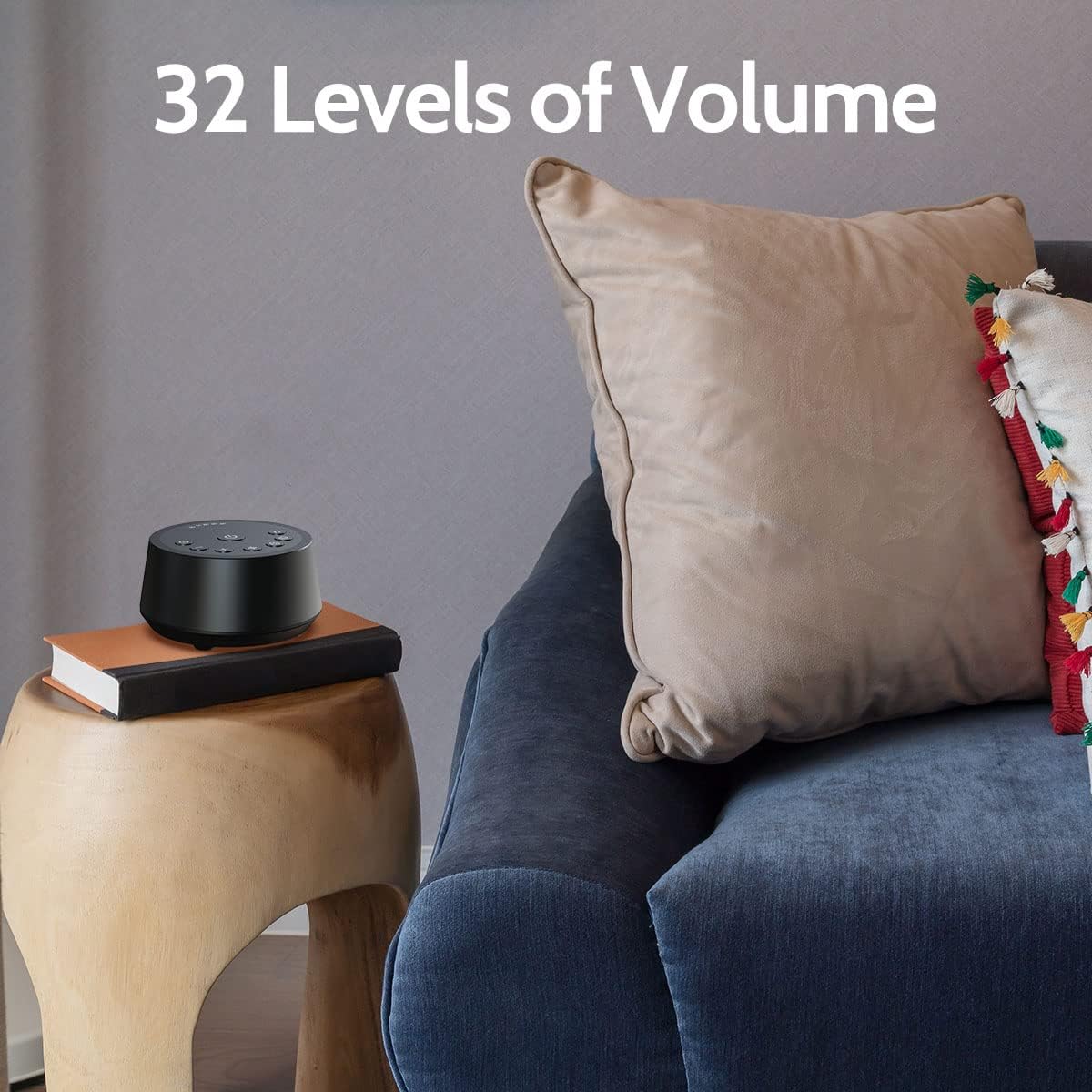 Color Noise Sound Machines with 25 Soothing Sounds Sleep White Noise Machine 32 Volume Levels 5 Timers and 4 Sound Categories and Memory…