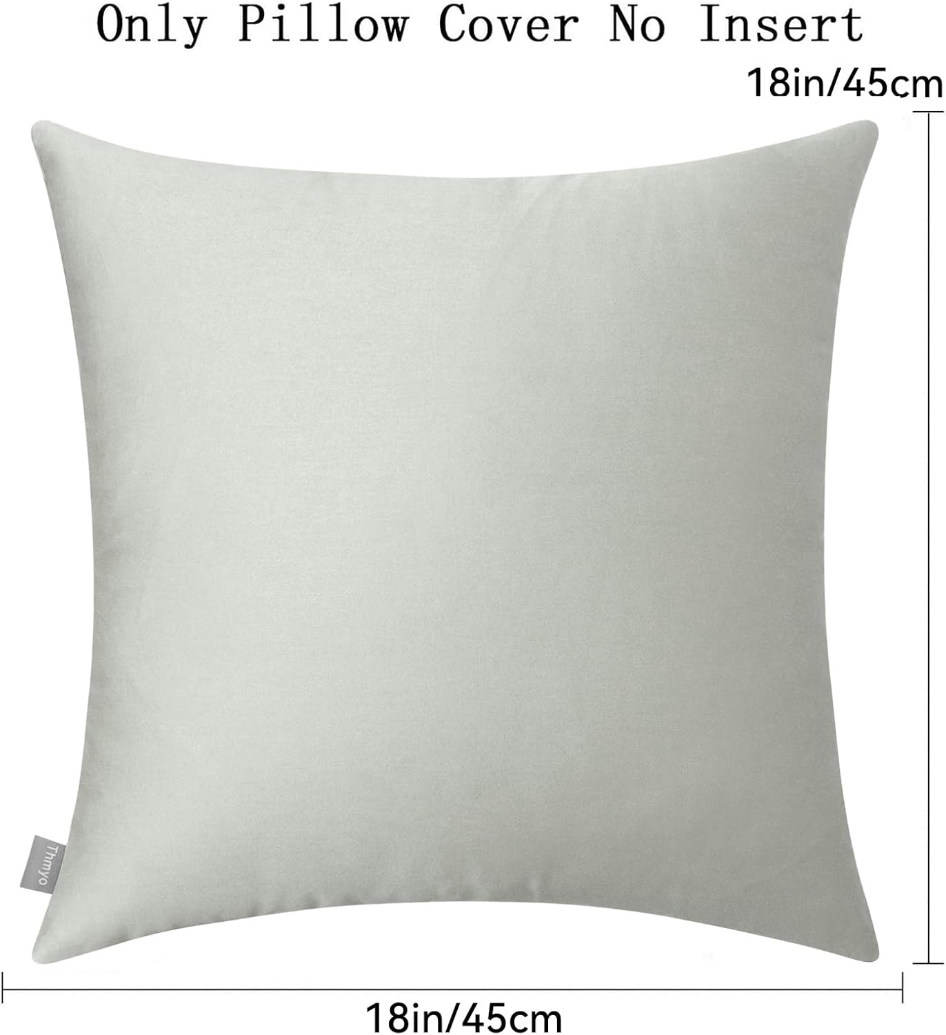 Thmyo 4-Pack 100% Cotton Comfortable Solid Decorative Throw Pillow Case Square Cushion Cover Pillowcase Sublimation Blank Pillow Covers DIY…