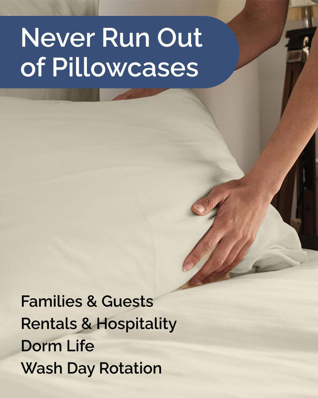 King Standard Pillow Cases Set of 8 - Ultra Soft Hotel Quality Pillowcase Covers - Comfy & Wrinkle Free - Shrink & Fade Resistant…