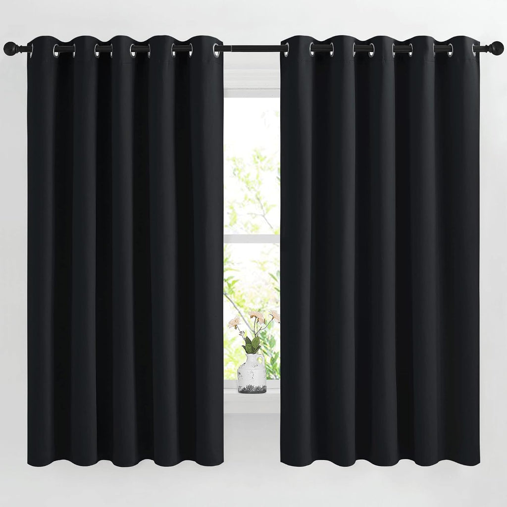 Nicetown Blackout Curtain Panels 66 inches - Light Reducing Thermal Insulated Solid Grommet Blackout Curtains/Panels/Drapes for Living Room…