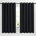 Nicetown Blackout Curtain Panels 66 inches - Light Reducing Thermal Insulated Solid Grommet Blackout Curtains/Panels/Drapes for Living Room…