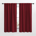 NICETOWN RV Curtains for Camper Windows - (Burgundy Red Color) 42x50 Inch, 2 Panels Set, Thermal Insulated Room Darkening Blackout…
