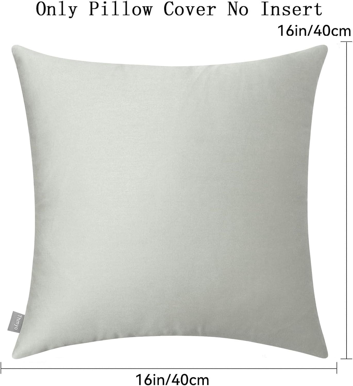 Thmyo 4-Pack 100% Cotton Comfortable Solid Decorative Throw Pillow Case, Thmyo Square Cushion Cover Pillowcase Sublimation Blank Pillow Cove…