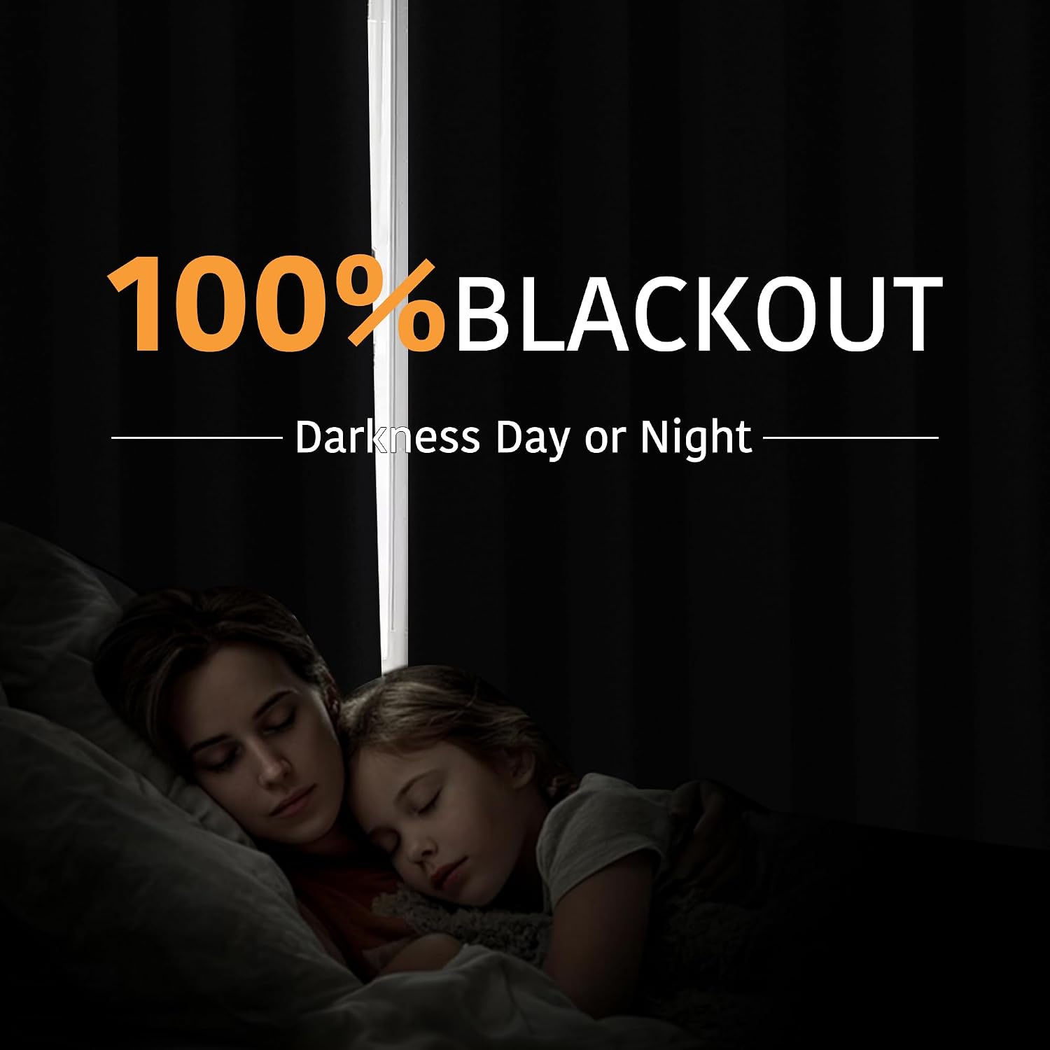 Rybhome RYB HOME Black 100% Blackout Curtains for Bedroom, Wide Thermal Insulated Privacy Curtains for Sliding Glass Doors/Patio Door/Livin…