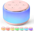 FamiSym Portable Sound Machine for Babies Kids Sleeping – Rechargeable, 7 Colors Night Light, 34 Soothing Sounds, Baby Sleep Soother…