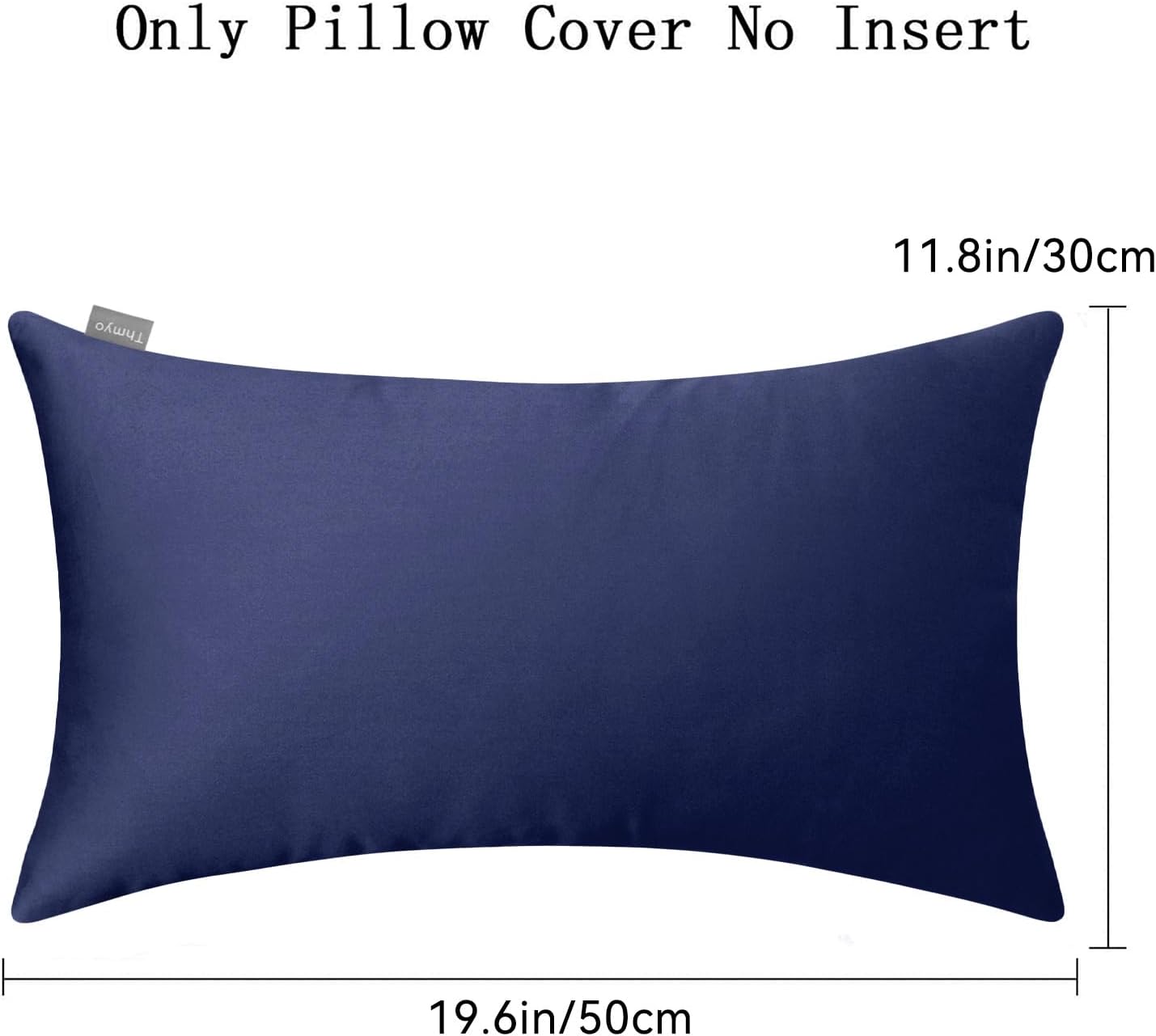 Thmyo 4-Pack 100% Cotton Lumbar Comfortable Solid Decorative Throw Pillow Case Rectangle Cushion Cover Sublimation Blank Pillow Covers Hall…