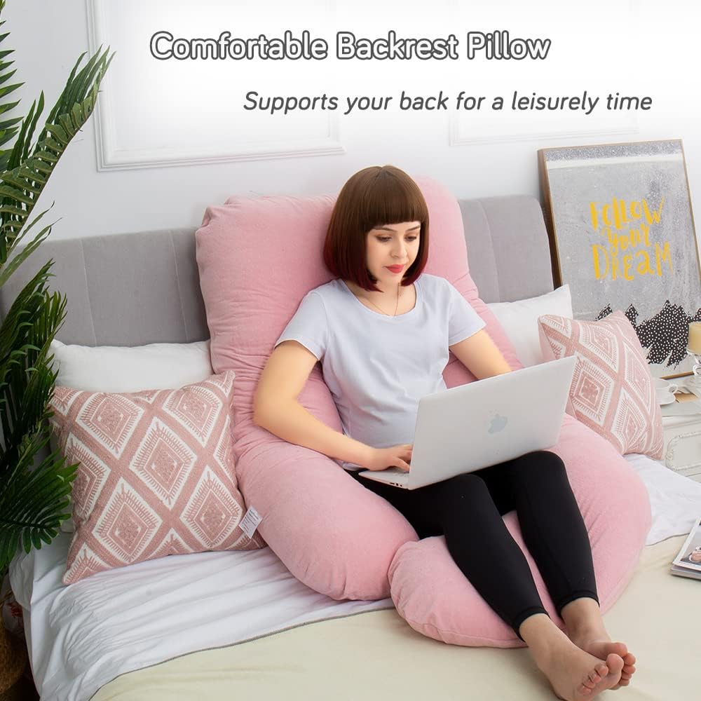 60 Inch Pregnancy Pillows for Sleeping, Extra Large U Shaped Body Pillow, Pregnancy Pillow, Maternity Pillow for Pregnant Women with…