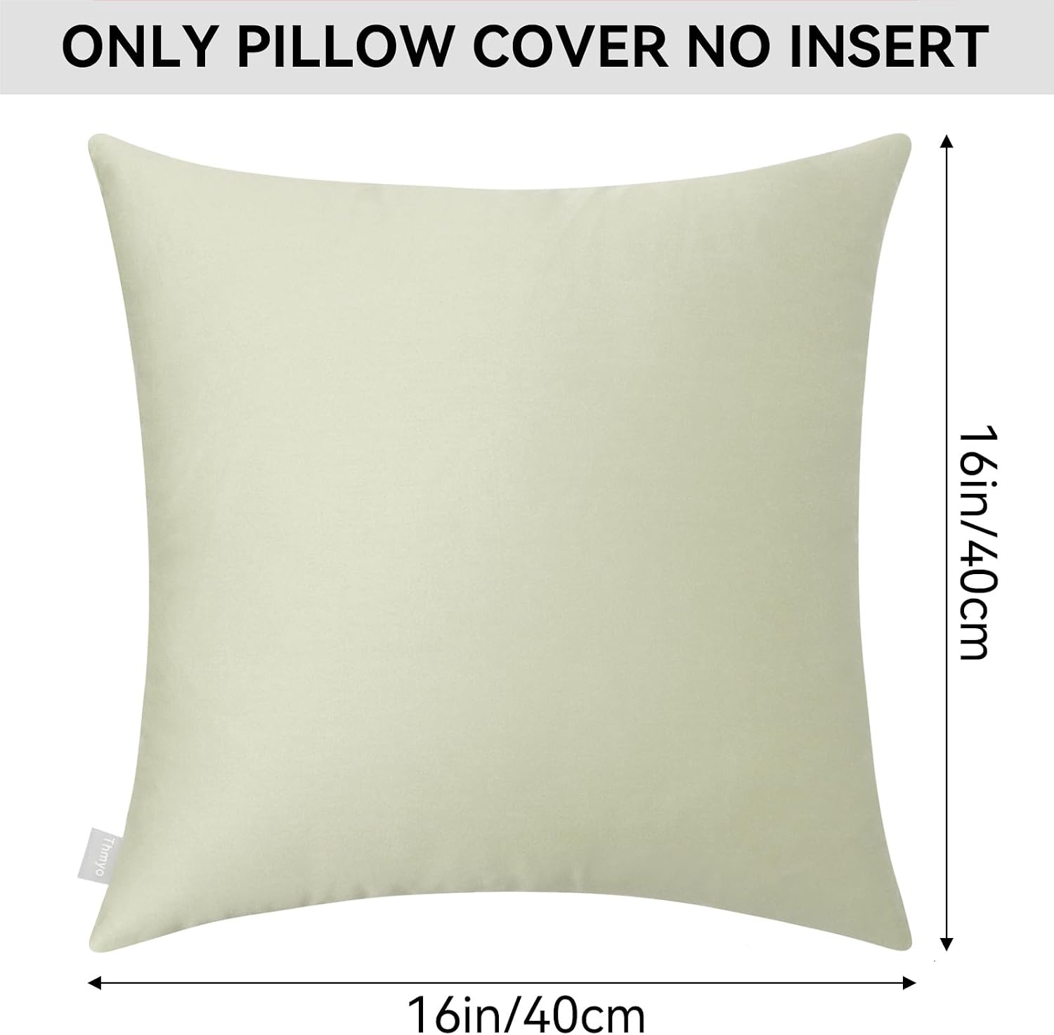 Thmyo 4-Pack 100% Cotton Comfortable Solid Decorative Throw Pillow Case Square Cushion Cover Pillowcase Sublimation Blank Pillow Covers DIY…