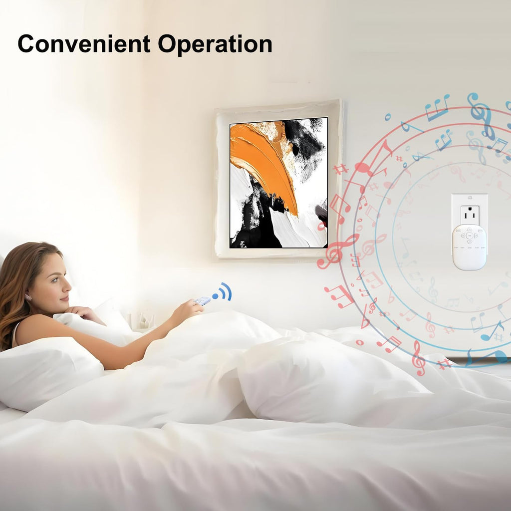 White Noise Sound Machine, Wireless Sound Machine with 36 Relaxing Sounds Including Nature Sounds and White Noise, Small Speaker for…