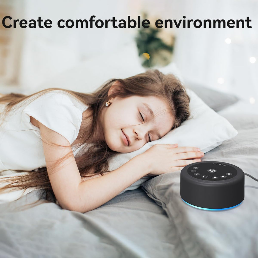 Hushingwhitenoisemachine Sound Machine White Noise Brown Noise Machine Night Light 30 Non Looping Sounds 12 Lights 5 Timers Sleep Sounds Ma…