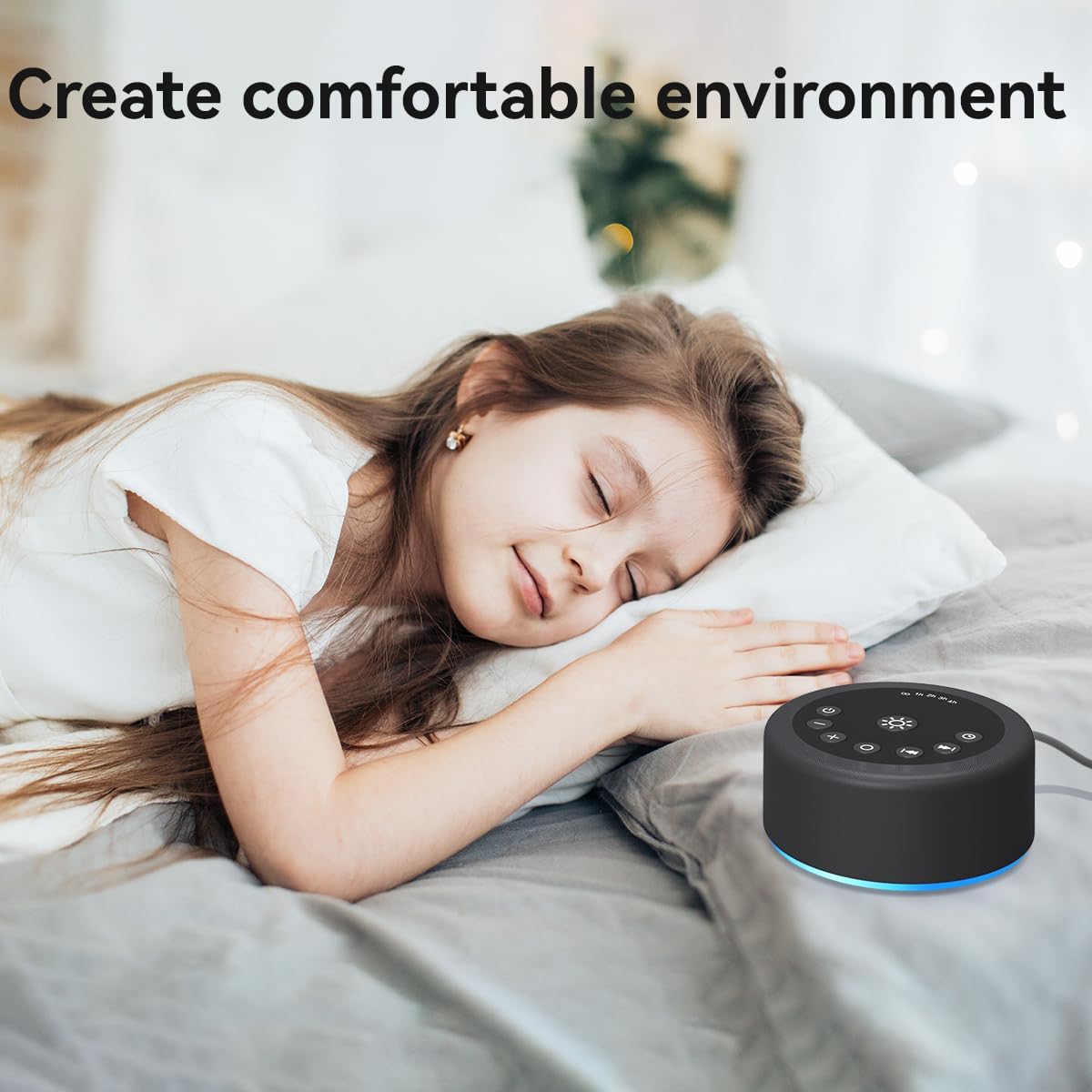 Hushingwhitenoisemachine Sound Machine White Noise Brown Noise Machine Night Light 30 Non Looping Sounds 12 Lights 5 Timers Sleep Sounds Ma…
