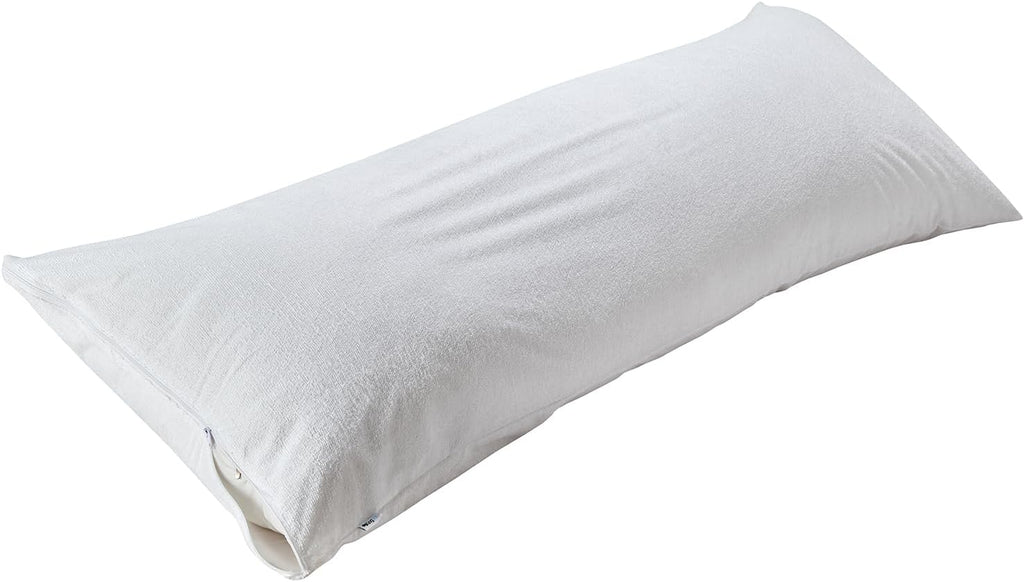 Kingnex Down Feather Proof Body Pillow Protectors 20x54 Waterproof Soft Bamboo Viscose Terry Pillow Covers 1 Pack Only 21x55 1 Pack Bamboo…