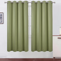 Lemomo Blackout Curtains 66 x 72 Inch Long Sage Green Curtains Set of 2 Panels Room Darkening Curtains for Bedroom and Living Room 72 Inch…