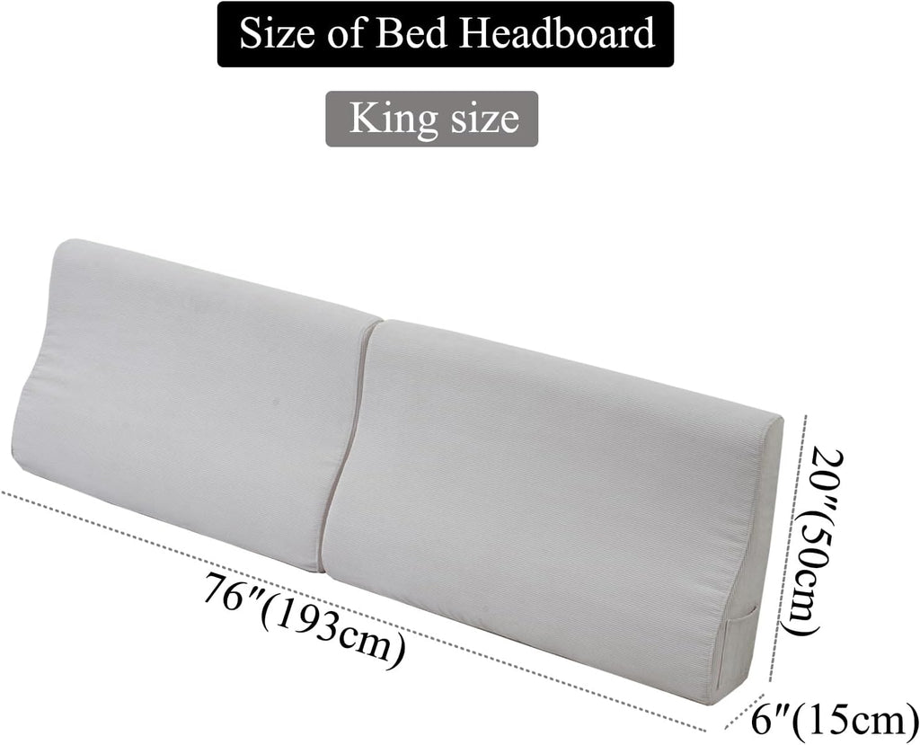 King Size Bed headboard Cushion Triangular Bed Wedge Pillow for Headboard Large Couch Back Support Pillow for Bed Sitting up Replacement…