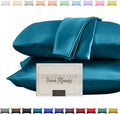 Elegantcomfort Elegant Comfort Silky and Luxurious 2-Piece Satin Pillowcase Set for Healthier Skin and Hair, Hidden Zipper Closure and Beau…