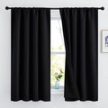 Nicetown Complete 100% Blackout Curtains, Thermal Insulated & Energy Efficiency Window Draperies with Black Liner, Noise Reducing Drapes fo…