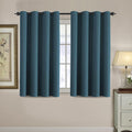 H.VERSAILTEX Blackout Curtain for Living Room Small Window Kitchen Blackout Curtains 45 inch Length Energy Saving Solid Grommet…
