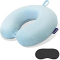 Travel Neck Pillow Memory Foam Pillow Support Pillow U Shape Compact & Lightweight Neck Pillow for Sleeping Travel for Plane, Car, Home…