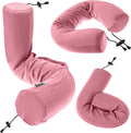 Dot&Dot Twist Memory Foam Travel Pillow for Airplanes - Travel Neck Pillow for Sleeping - Airplane Pillow for Neck Support, Chin, Lu…