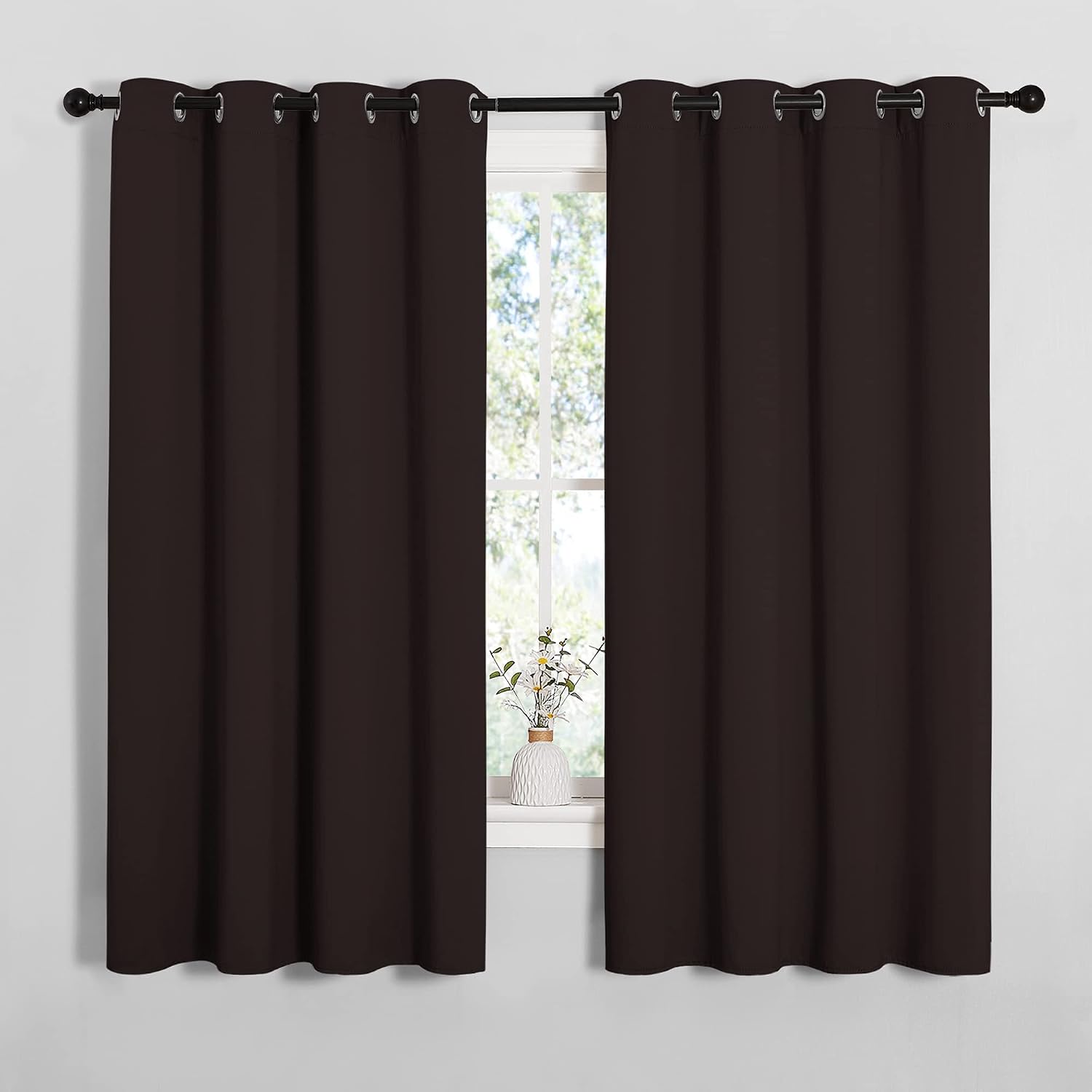 NICETOWN Blackout Curtain Panels for Bedroom Window, Triple Weave Microfiber Energy Saving Thermal Insulated Blackout Draperies and…