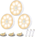 3 Pack Motion Sensor Light, 8 LEDs Rechargeable Night Light, with USB Cable & Magnetic Patch, 3 Modes, Cordless Safe Wall Light for…