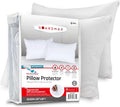 Guardmax Jersey Knitted Pillow Protector with Zipper Queen Size - 6 Pack - 100% Waterproof, Bed Bug Proof, Dust Mite Proof, & Hypoallergeni…