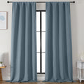 Simplebrand Ava Stone Blue Blackout Curtains for Bedroom 96 Inches Long 2 Panels, Thermal Insulated, Energy Saving Living Room Window …