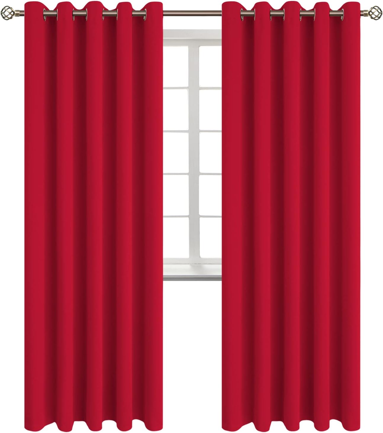 BGment Room Darkening Curtains 84 Inches Long - Grommet Thermal Insulated Drapes Window Treatment Curtains for Bedroom, 2 Panels, 70 x 84 I…