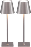 KDG 2 Pack Cordless Table Lamp, Portable LED Desk Lamp, 4000mAh Battery Operated, 3 Color Stepless Dimming Up, for…