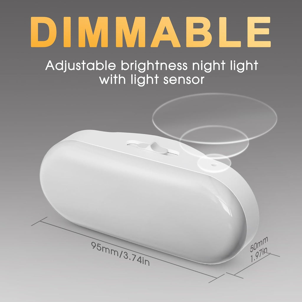 Briignite Led Night Light, Night Lights Plug into Wall, Plug in Nightlight with Dusk to Dawn Sensor Soft White 2Pack, Dimmable Night…