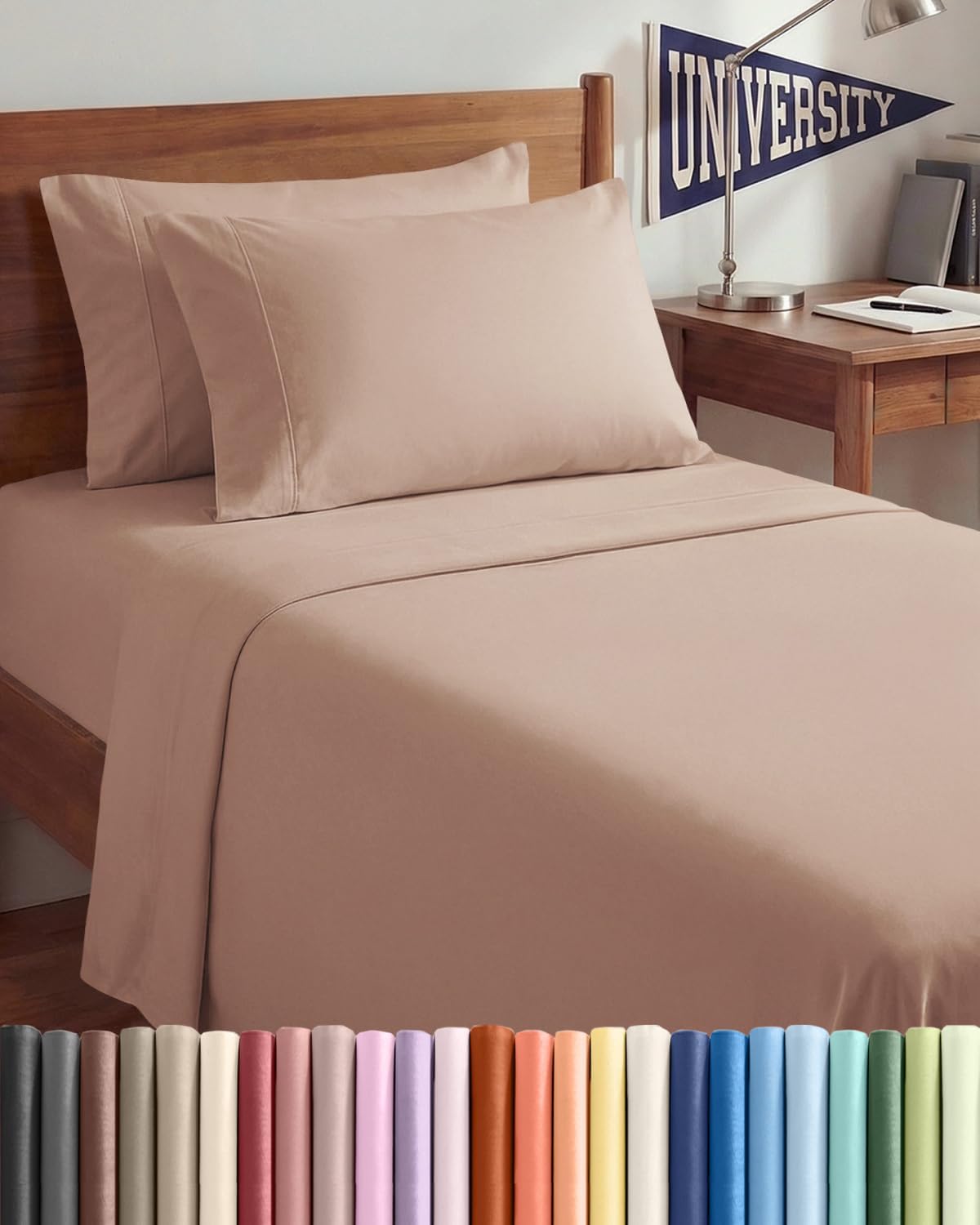 Twin XL 4 Piece Sheet Set - Comfy, Breathable & Cooling - Hotel Luxury Bedding for Women, Men, Kids, Teens and Children - 1 Flat & 1…