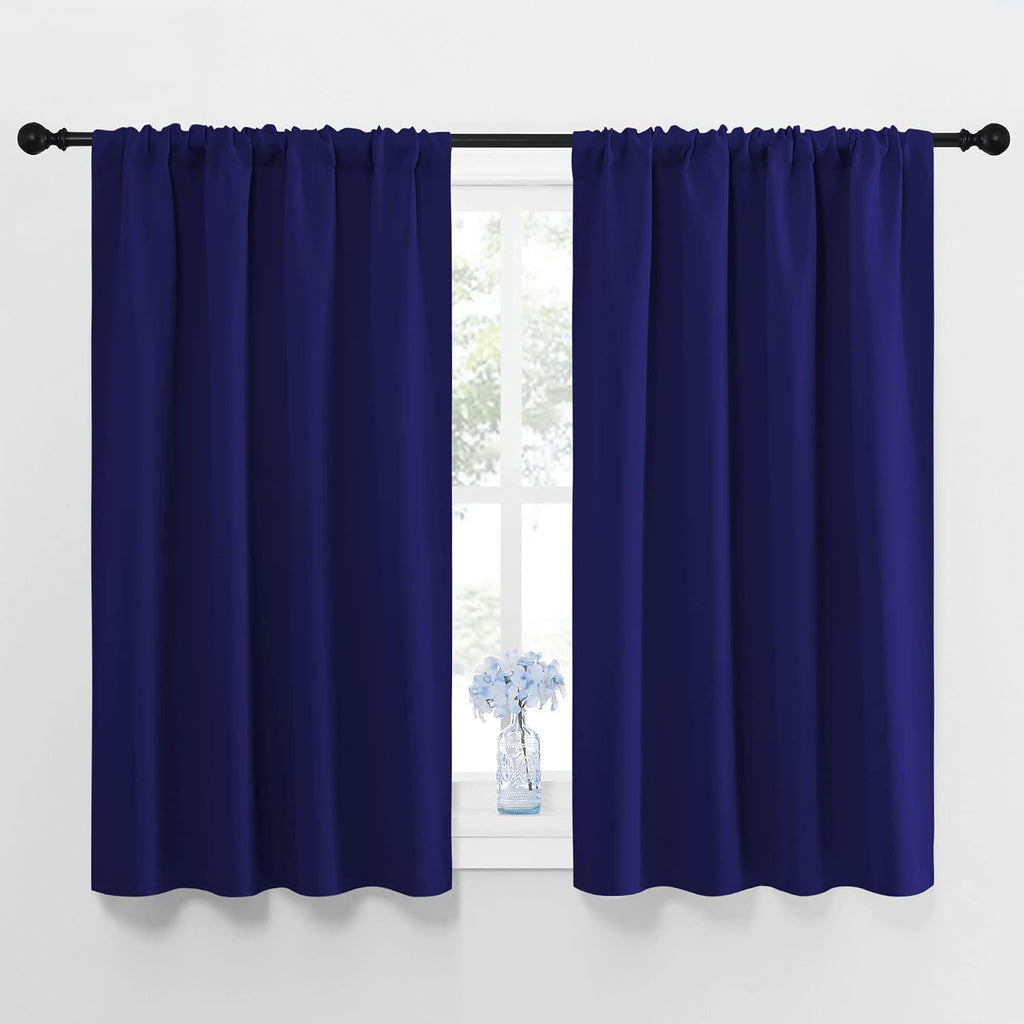 NICETOWN Navy Blue Curtains Blackout Draperies - Home Fashion Thermal Insulated Solid Drape Panels for Kid's Room, Privacy Window…