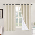 H.VERSAILTEX 100% Blackout Curtains for Bedroom Thermal Insulated Linen Textured Curtains Heat and Full Light Blocking Drapes Living Room…