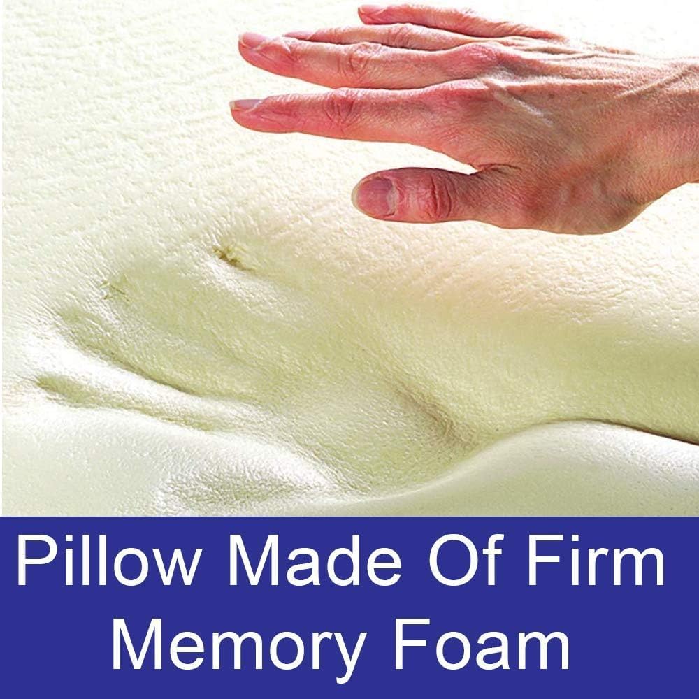 Carex Memory Foam Cervical Neck Pillow, Round - Contoured Design to Support Neck and Shoulders, Relieve Pain and Pressure, Neck Roll Pillow…