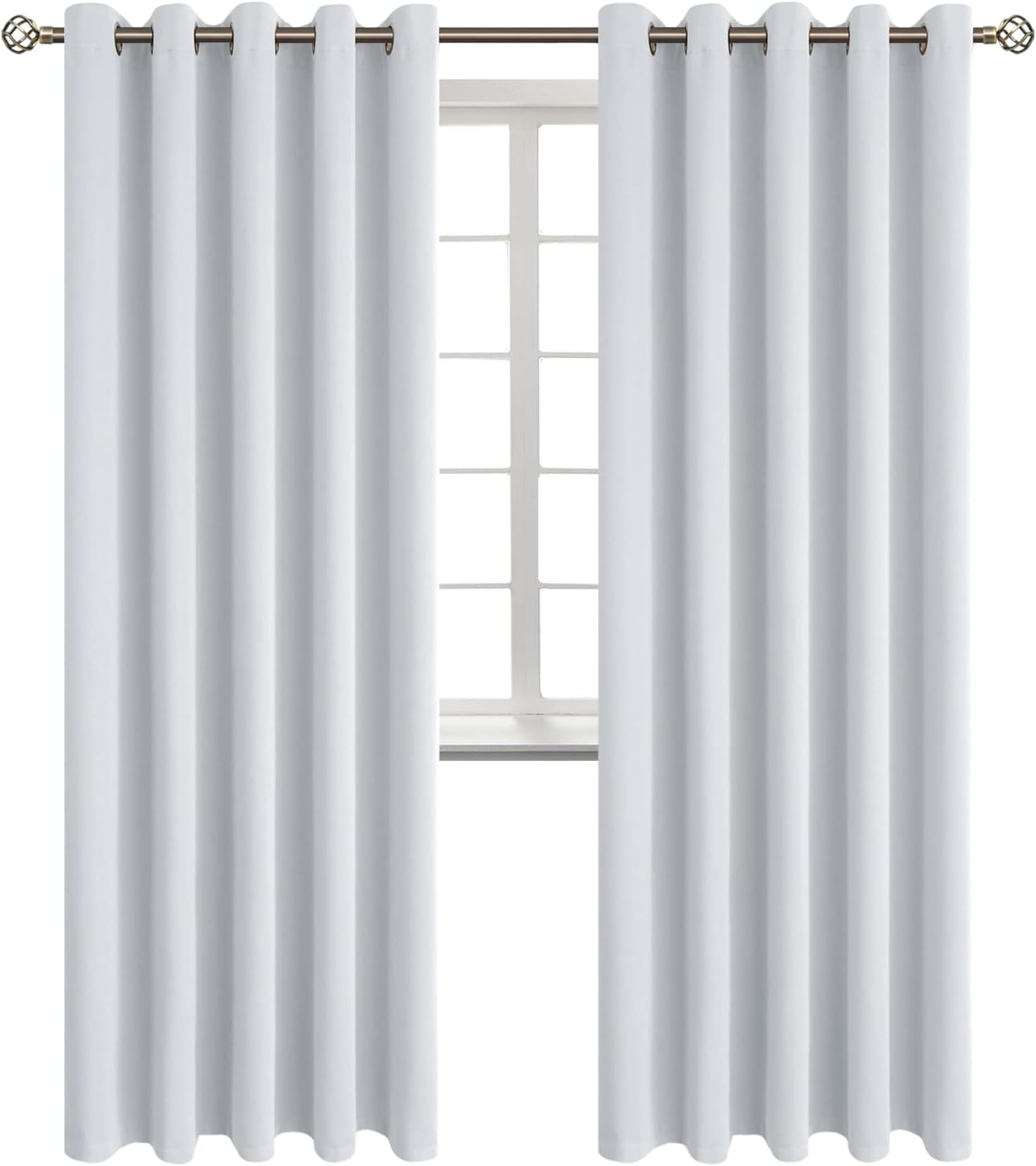 BGment Room Darkening Curtains 84 Inches Long - Grommet Thermal Insulated Drapes Window Treatment Curtains for Bedroom, 2 Panels, 70 x 84 I…