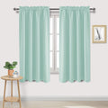 DWCN Blackout Curtains Thermal Insulated, Energy Saving & Noise Reducing Bedroom and Living Room Curtains, Mint Green, W 52x L 63 Inch…