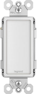 Legrand Radiant Full Adjustable LED Night Light Outlet, Hallway Stair Night Light with Louver, Power Outage Light, NTLFULLWCC6, White
