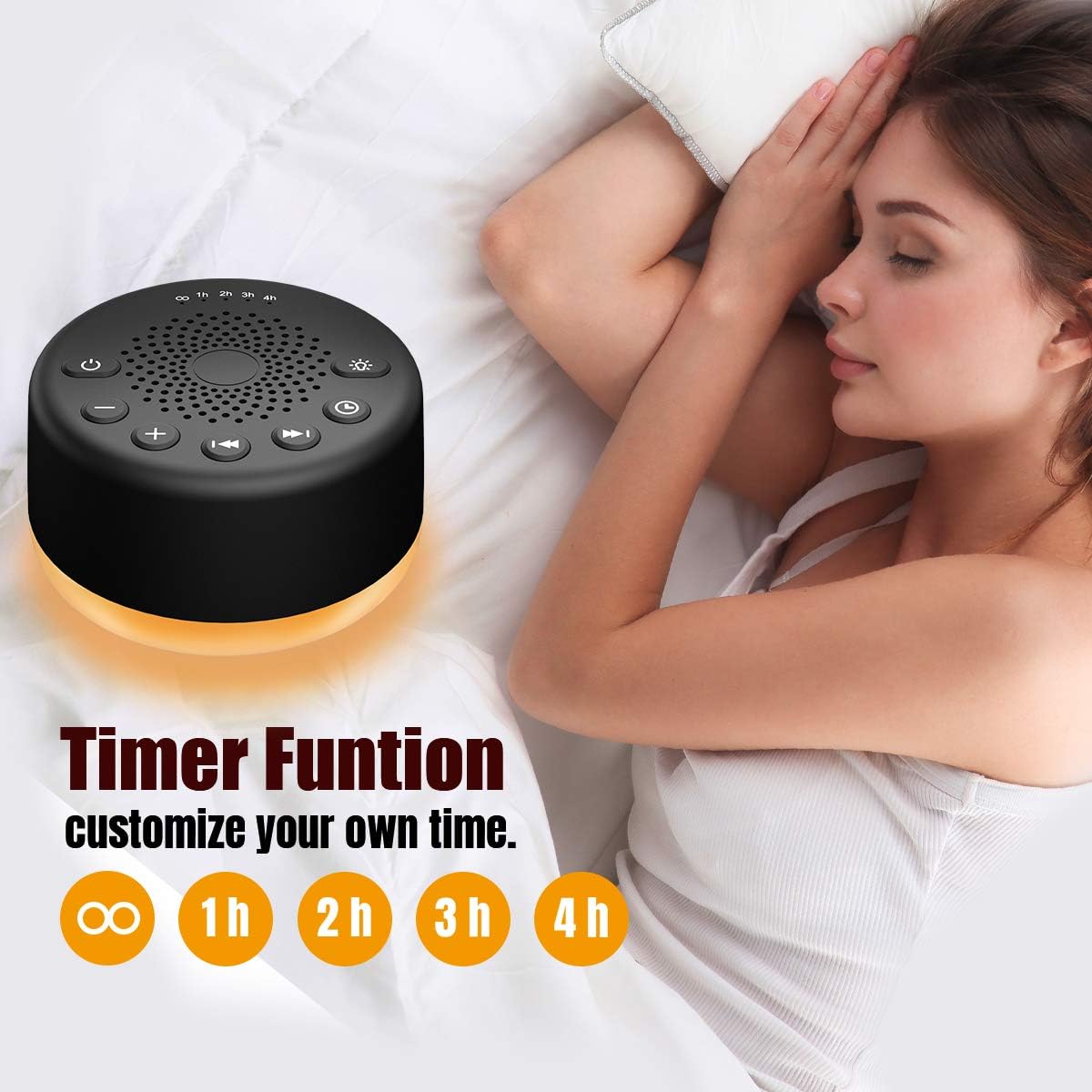 Easysleep Sound Machine Easysleep White Noise Machine with 25 Soothing Sounds and Night Lights with Memory Function 32 Levels of Volume and…