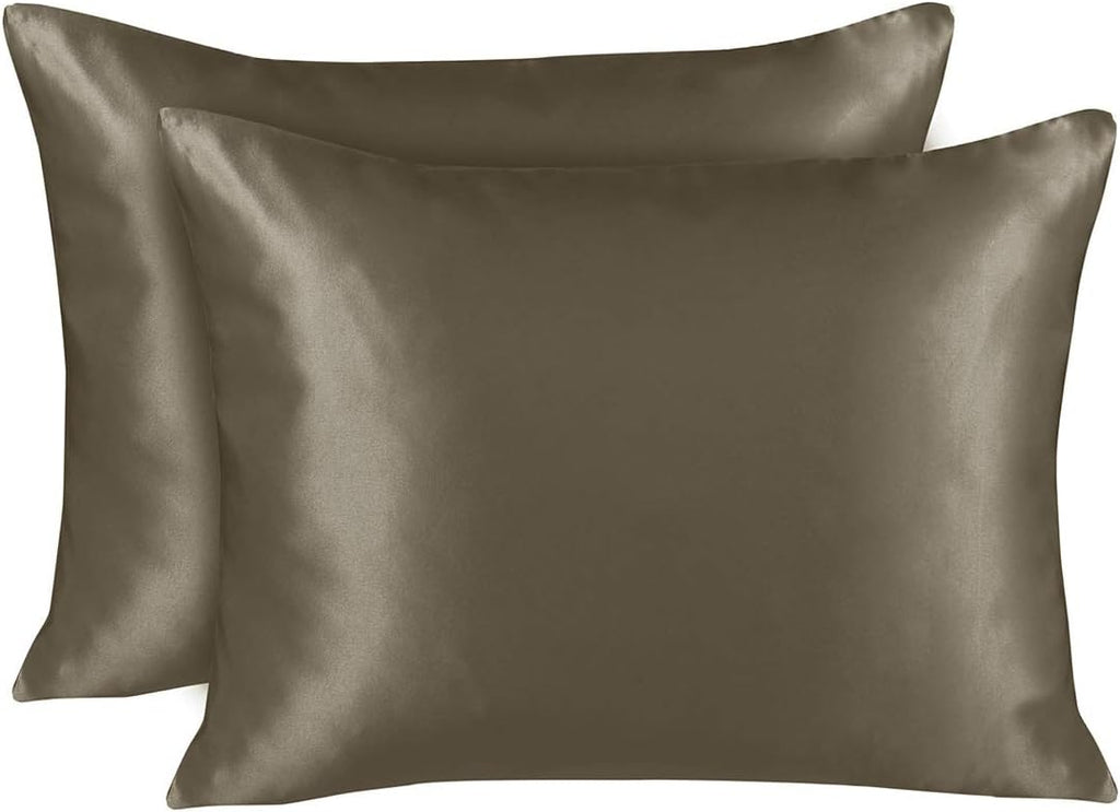 Blissford Satin Pillowcase with Zipper, for Hair and fabric comfort, Feels Soft and Cool Like a Silk Pillowcase, Satin Pillow Cases 2…