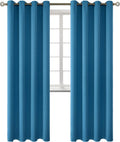 BGment Blackout Curtains - Grommet Thermal Insulated Room Darkening Bedroom and Living Room Curtains, Set of 2 Panels (52 x 84 Inch, Steel…