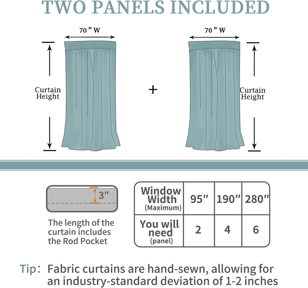BGment White Curtains for Bedroom - 84 Inch Rod Pocket and Back Tab Thermal Insulated Room Darkening Curtains for Living Room, 2 Curtain Pa…